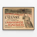 Poster Vintage Leggi nell'Opera - L'Araignée du Kaiser — quadro incorniciato alla parete