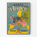 Poster Vintage La Revanche - Carta d'Europa e Caricatura Militare