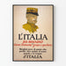 Poster vintage italiana sull'economia alimentare militare