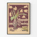 Poster vintage Litografia Zum Gemsberg con mazzo di tulipani