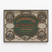 Poster pubblicitario vintage litografia A. Pecq a Varsavia — quadro incorniciato alla parete