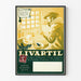 Poster pubblicitario vintage Livartil estratto di carciofo