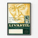 Poster pubblicitario vintage Livartil per la cura del fegato