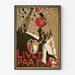 Poster vintage 'Livet Paa Mars' in stile grafico pittorico