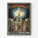 Poster vintage Lustre Excelsior per illuminazione a gas