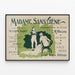 Poster Vintage Madame Sans-Gêne Teatro Vittoriano Sardou — quadro incorniciato alla parete