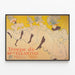 Poster vintage Compagnia di Mademoiselle Églantine ballerine cancan — quadro incorniciato alla parete
