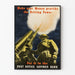 Poster vintage guerra risparmio postale