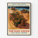 Poster vintage militare - Poster sensibilizzazione al risparmio Post Office Savings Bank