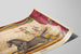 Poster vintage da circo con artista e cavallo in scena — vista dell’opera