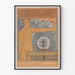 Poster vintage uomo con torcia