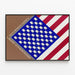 Poster di design Many-Booked America per decorazione murale contemporanea — quadro incorniciato alla parete
