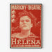 Poster vintage Miss Edith Helena Marigny-Teatro