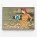 Poster vintage marca Georges Richard Cycles e Automobili — quadro incorniciato alla parete