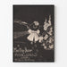 Poster vintage Martha-Jane in bianco e nero