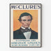 Poster Ritratto di Abraham Lincoln per la rivista McClure's
