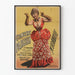 Poster vintage del concerto parigino di M me Bonnaire