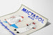 Poster pubblicitario vintage Mictasol Blu antisettico urinario