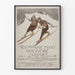 Poster vintage della competizione internazionale di sci a Zakopane 1911