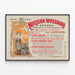 Poster vintage esposizione industriale locale a Lwow — quadro incorniciato alla parete