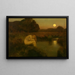Alla calar della notte - Émile-René Ménard — quadro incorniciato alla parete