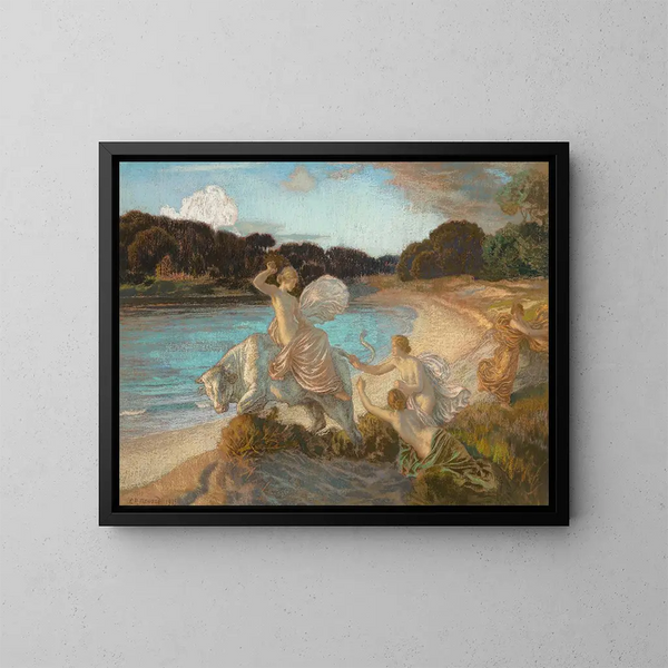 L'enlèvement d'Europe - Émile-René Ménard — quadro incorniciato alla parete