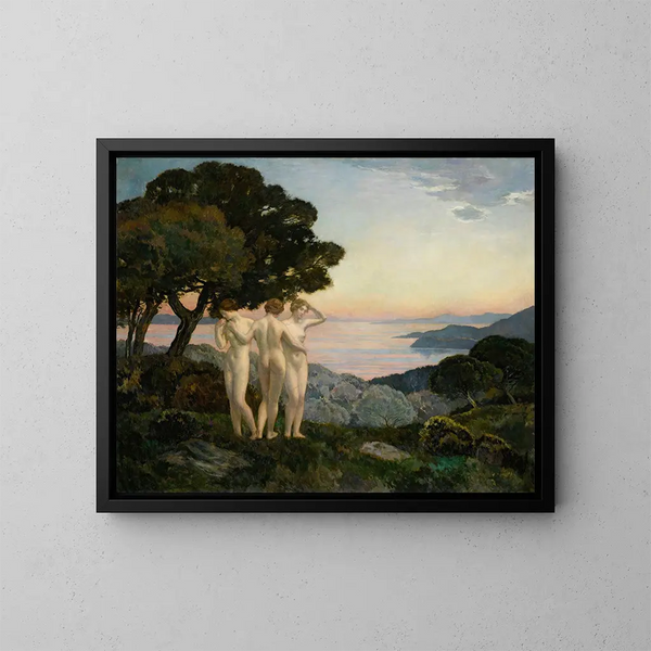 Le tre grazie - Émile-René Ménard — quadro incorniciato alla parete