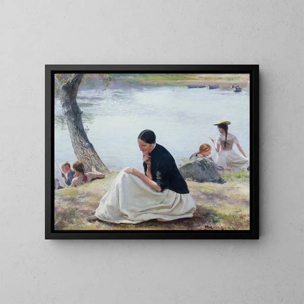 I ricordi - Émile Friant — quadro incorniciato alla parete