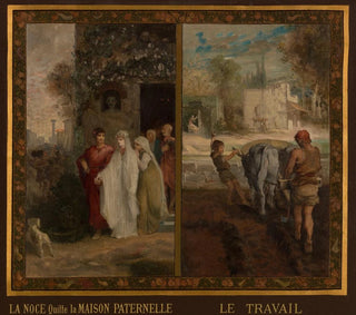La Noce quitte la maison paternale - Émile Lévy — vista dell’opera