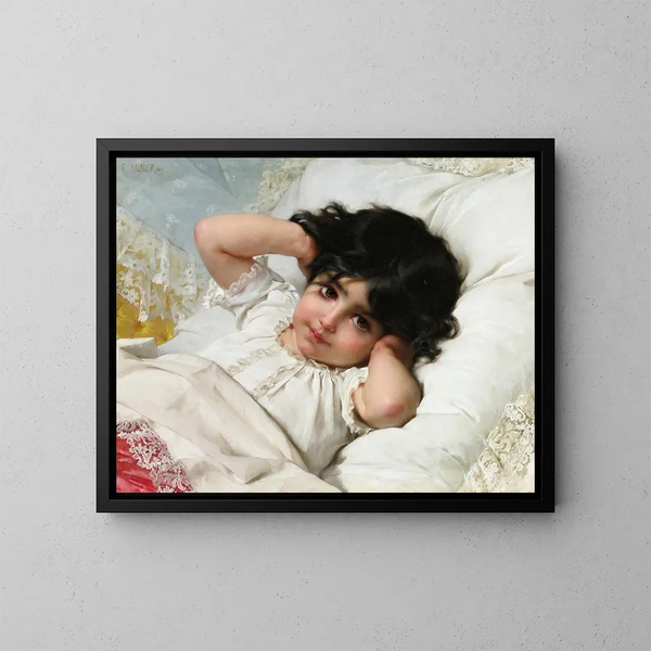 Ritratto di Marie-Louise - Émile Munier — quadro incorniciato alla parete