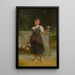 La Marchande de Fleurs - Émile Munier — quadro incorniciato alla parete