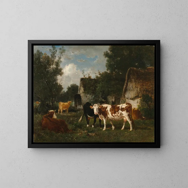 Le Moulin - Émile van Marcke — quadro incorniciato alla parete