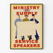 Poster Murale Ministero delle Forniture Oratori del Servizio