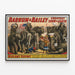 Poster vintage Miss Amy Dupont e i suoi elefanti da circo — quadro incorniciato alla parete