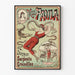 Poster vintage Miss Paula addestratrice di serpenti e coccodrilli