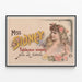 Poster vintage Miss Sidney tableaux vivants fine secolo — quadro incorniciato alla parete