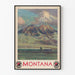 Poster vintage Montana Northern Pacific North Coast Limited