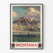 Poster vintage Montagna Montana Northern Pacific