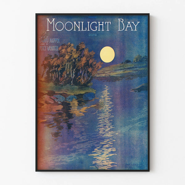 Poster decorativo Moonlight Bay al chiaro di luna