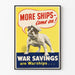 Poster vintage Bulldog marino - More Ships Come On