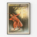 Poster vintage Morrison's Faust con figura in costume rosso e croce luminosa