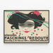 Poster vintage Munchener Faschings Redoute 1914 — quadro incorniciato alla parete