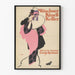 Poster vintage Münchner Kindl Keller in rosa e nero