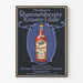 Poster vintage di liquore alle erbe Muschner's Rummelsberger