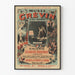 Poster vintage Museo Grévin Boulevard Montmartre