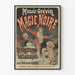 Poster vintage Museo Grévin Magia Nera Apparizioni Istantanee
