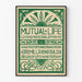 Poster vintage Mutual Life Lijfrente Amsterdam 1898