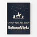 Poster vintage Mystery Veils The Desert National Parks