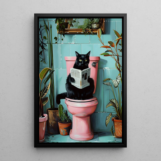 Tabella Gatto e Lettura - Momento di Relax Alternativo