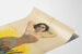 Poster vintage Nangita donna in abito floreale art déco